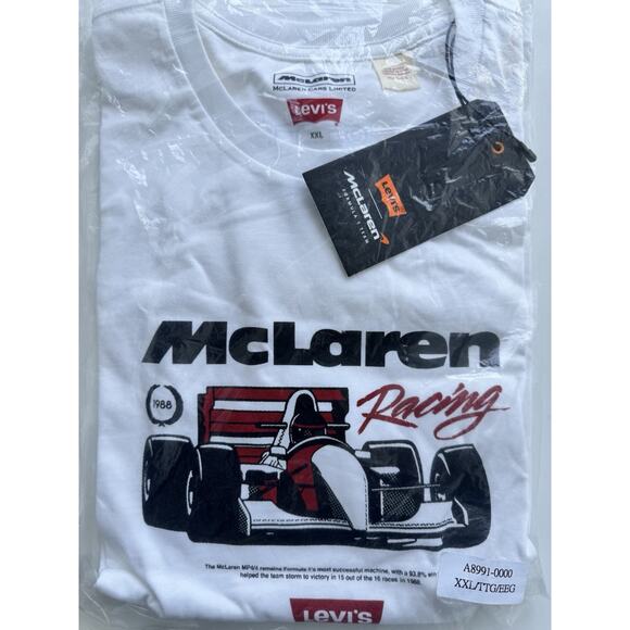 Levi's Other - Levis mclaren collabo Racing Heritage T-shirt Size XXL white
